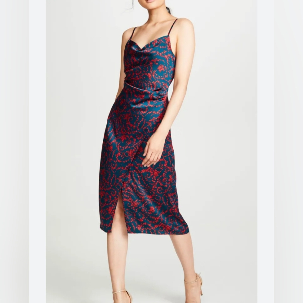 re:named Blue Aden Slip Dress
